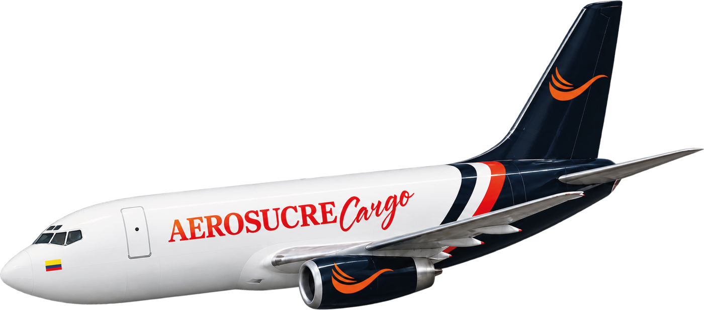 Boeing 737 carguero de Aerosucre Cargo con matrícula colombiana en vuelo